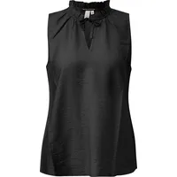 QS Blusentop Bluse Schwarz 38