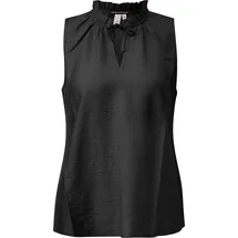 QS Blusentop Bluse Schwarz 38