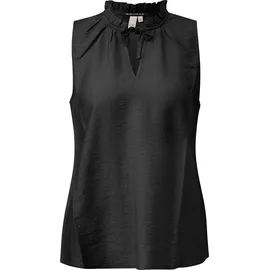 QS Blusentop Bluse Schwarz 38