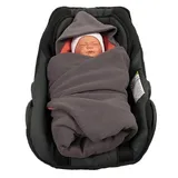 HOBEA-Germany Einschlagdecke Winter grau/lachs