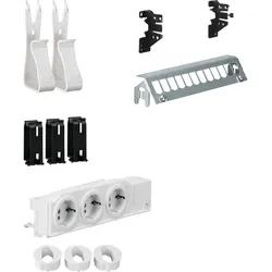 1St. Hager UM00M2 Multimedia Kit, univers, mit 3xSteckdose