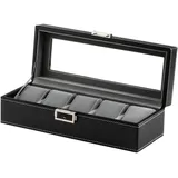 Rothenschild Uhrenbox RS-1679-5BK für 5 Uhren schwarz