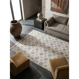 KADIMA DESIGN Teppich mit Geometrischem Mosaik-Muster Grau-Beige | 155x230cm