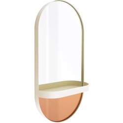 Remember - Wandspiegel mit Ablage, creme
