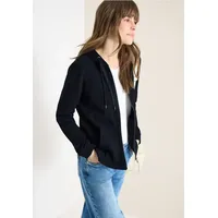 Cecil Langarm Jacke mit Kapuze und Taschen - Blau