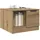 vidaXL Couchtisch Artisan-Eiche Braun 50 x 50 x 36 cm
