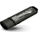 Kanguru 256GB Defender Elite30 Encrypted USB 3.0 Flash Drive Farbe - 256 GB (128 GB, USB-A), USB Stick, Schwarz