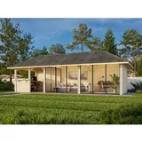 Palmako Pavillon Bianca 24,9 m2 Set 219 Slide naturbelassen