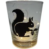 Licht-Idee Teelicht Eichhörnchen 8 cm schwarz