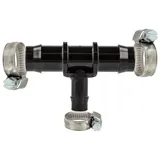 tecuro Schlauchverbinder T-Stück Ø 28 x Ø 21 x Ø 28 mm schwarz