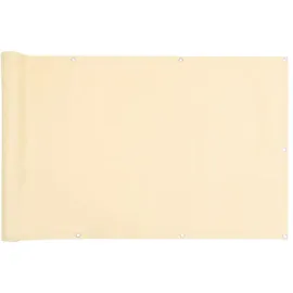 vidaXL Balkon-Sichtschutz 600 x 120 cm Creme PVC