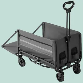 Relaxdays Bollerwagen faltbar grau