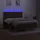 vidaXL Boxspringbett mit Matratze & LED Dunkelbraun 160x200 cm Stoff