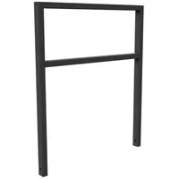 Schake Anlehnbügel aus Vierkantrohr 60x40mm, Breite: 1000mm Gesamthöhe:1200 mm