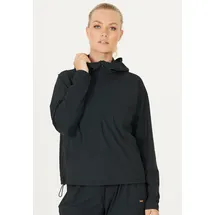 ATHLECIA Laufjacke "Amis", Damen, Gr. 40, schwarz, 79% Polyamid, 21% Elasthan, unifarben, normal, ohne Ausschnitt, Jacken, in dehnbarer und bequemer Qualität
