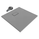 iflair SMC Duschwanne 80x80 cm flach Grau
