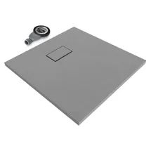 iflair SMC Duschwanne 80x80 cm flach Grau