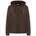 Langarm Jacke mit Kapuze und Taschen Braun
