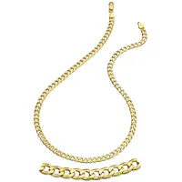 FIRETTI Kette ohne Anhänger »Schmuck Geschenk Silber 925 Halsschmuck Halskette Panzerkette«, Made in Germany, 11216100-60 gelbgoldfarben