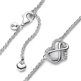 Pandora Funkelnde Unendlichkeits-Herz Collier-Halskette 392666C01-50