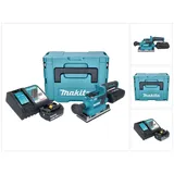 Makita DBO 382 RF1J Akku Schwingschleifer 18 V 93 x 185 mm Brushless + 1x Akku 3,0 Ah + Ladegerät + Makpac