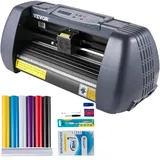 Vevor 375 mm Vinyl Schneideplotter Papiereinzug, Folienplotter Drucker Vinyl Schneiden Set, Unterstützt Dm/pl, Hp/gl-sprache, Abdeckfolie zum Malen und Ätzen, Scrapbook-papiere Pu-vinyl schneiden