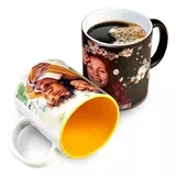 Zaubertasse mit eigenem Foto personalisiert Magic Mug Tasse selbst gestalten Fototasse als Geschenkidee für Weihnachten Geburtstag Muttertag oder Vatertag