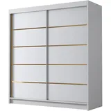 Mirjan24 Schiebetürenschrank, Weiß,