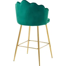 SalesFever Barhocker 2er Set 52 x 100 x 54 cm Grün/Gold
