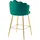 SalesFever Barhocker 2er Set 52 x 100 x 54 cm Grün/Gold