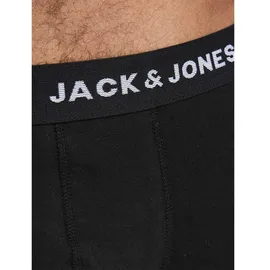 JACK & JONES Solid Boxershorts 10 Einheiten Black / Detail Black / Black M