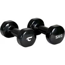 Christopeit Sport Vinylhantel-Set 2 x 5 kg Kurzhanteln schwarz
