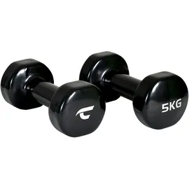 Christopeit Sport Vinylhantel-Set 2 x 5 kg Kurzhanteln schwarz