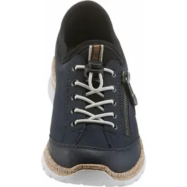 Rieker Damen Low-Top Sneaker N4263, Frauen Halbschuhe,Sportschuhe,Freizeitschuhe,Turnschuhe,Laufschuhe,straßenschuhe,blau (14),40 EU | Gr.: 40