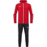 Jako Trainingsanzug Polyester Power mit Kapuze, Rot, 140