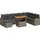 vidaXL Garten-Lounge-Set 9-tlg. grau
