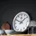 Nextime Wanduhr 35,0 cm 3999ST weiß