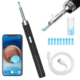 Ohrenschmalz Entferner Otoskop, HOFENY 5MP HD Ohrenreiniger mit 360° Weitwinkel-Ohr-Endoskop, WiFi Ohrenreiniger Kamera mit 6 LEDs, Ohr Endoskop Ohren Reinigung Ohrspiegel für Android/IOS/Harmony