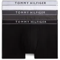 Trunk "3P TRUNK DTM", Herren, Gr. XXL (56), 3 Stk., blk, drk ash, wht, Jersey, Obermaterial: 95% Baumwolle, 5% Elasthan, TOMMY HILFIGER UNDERWEAR, körpernah, Unterhosen, mit Logobund