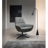 BeType Drehsessel "Be Organic Standard Back, Loungesessel", grau (anthrazit), B:81cm H:92cm T:83cm, 95% Polyester, 5% Polyacryl, Sessel, Drehsessel, in elegantem Design mit Drehfunktion, Topseller