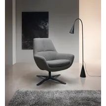 BeType Drehsessel "Be Organic Standard Back, Loungesessel", grau (anthrazit), B:81cm H:92cm T:83cm, 95% Polyester, 5% Polyacryl, Sessel, Drehsessel, in elegantem Design mit Drehfunktion, Topseller