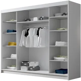 Mirjan24 Schiebetürenschrank, Schwarz,