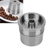Kaffeekapsel, Edelstahl Wiederverwendbarer Kaffeefilter Kapselsatz Kaffeemaschinenteile Passend für Kaffeemaschine
