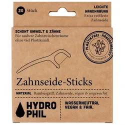Hydrophil Zahnseide Sticks - Bambusgriff Zahnzwischenraum   