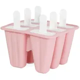 Intirilife Silikon Eisform mit 6 Mulden in Rosa | Gr.: onesize