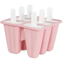 Intirilife Silikon Eisform mit 6 Mulden in Rosa | Gr.: onesize