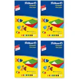 Pelikan 137943 - Transparentpapier, 10 Blatt (4, Glanzpapier | gummiert farbig)