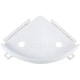 Badezimmer-Eckregal, Duschablage, Saugnapf, Bad-Aufbewahrungsregal, Wandmontage, Eckregal für Shampoo, Dusche, Küche, Aufbewahrungsregal, Organizer