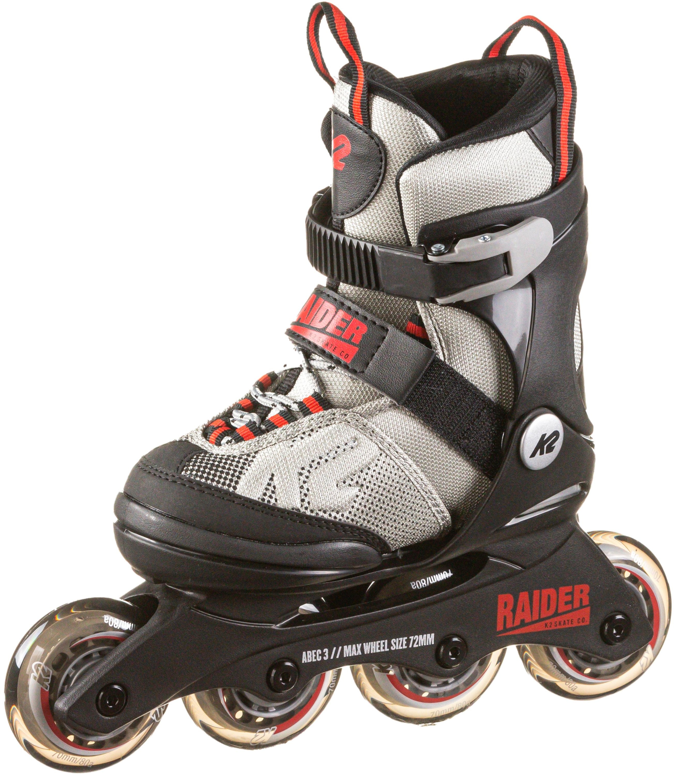 K2 RAIDER Inline-Skates Jungen in grey-red, Größe 32-37