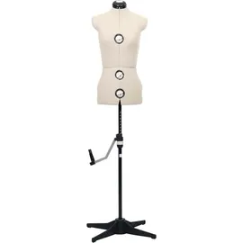 vidaXL Schneiderpuppe Verstellbar Weiblich Creme S Größe 33-40